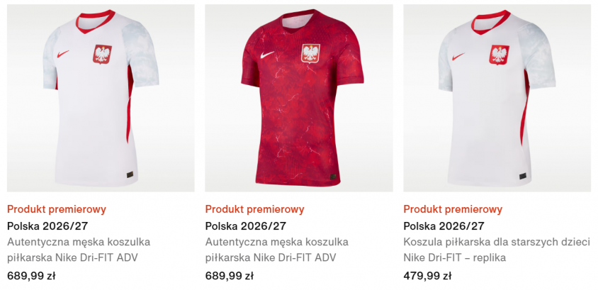 HIT! Tyle KOSZTUJĄ nowe koszulki reprezentacji Polski!